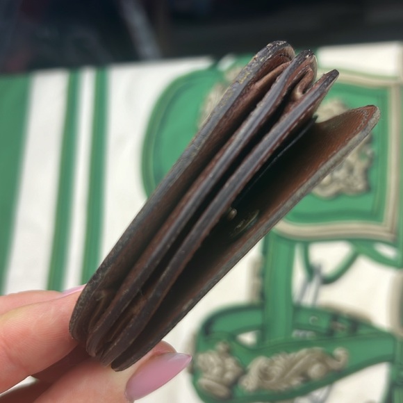 Louis Vuitton LV Monogram Porte Monnaie Gousset Coin Purse logo wallet mini Auth - Picture 6 of 14